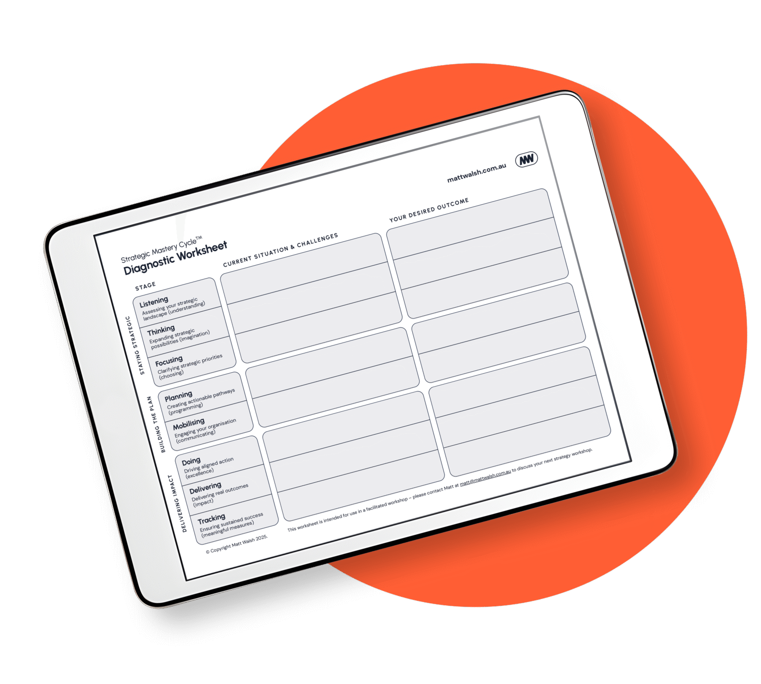 Strategy workshop worksheets